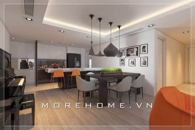 Thiết kế phòng ăn chung cư đẹp và sang trọng